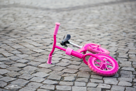 Kids balance Bike used to learn to balanceの写真素材
