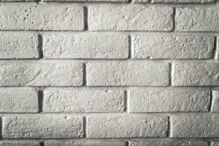 White brick wall texture and backgroundの写真素材