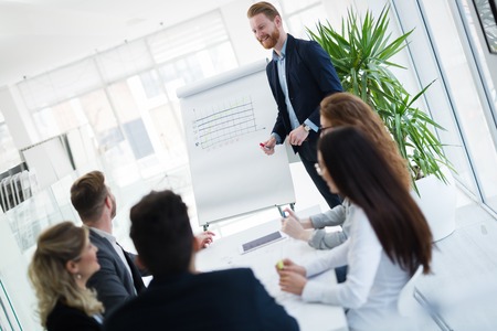Picture of businesspeople having meeting in conference roomの写真素材
