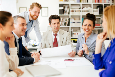 Succeful business partners brainstorminの写真素材