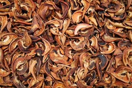 Background of dried fruit, at the open air market.の写真素材