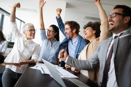 Succesful enterprenours and business people reach goalsの写真素材