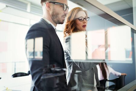 Corporate business team and manager in a meetingの写真素材