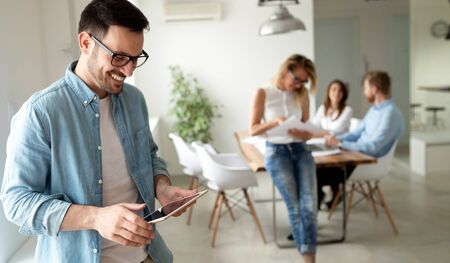 Group of architects and business people working together and brainstormingの写真素材