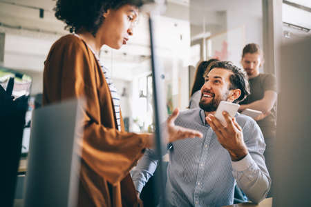 Phone and social media use hinders productivityの写真素材