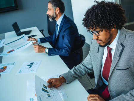 Successful business people working at the office.