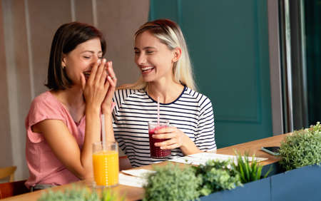 Portrait of happy young women, friends having fun together. People happiness concept.