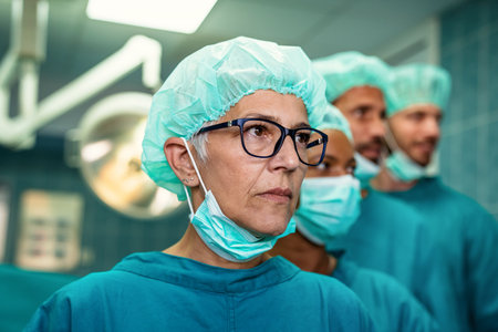 Healthcare workers in the Coronavirus Covid19 pandemicの写真素材