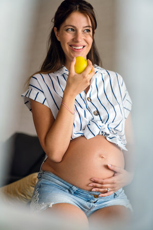 Beauty Pregnant Woman. Pregnant Belly. Beautiful Pregnant Woman Expecting Baby. Maternity concept.の写真素材