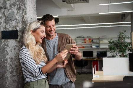 Business people, architects having discussion in corporate office. Teamwork business concept.の写真素材