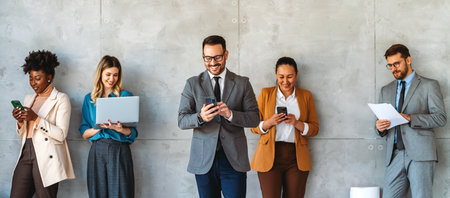 Business project team working together at meeting room at officeの写真素材