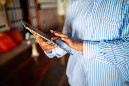 Young entrepreneur in the hospitality industry bringing fresh ideas passion dedication to restaurantの写真素材