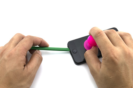 In the process Open Screen iPhone 5 Screen Replacement or Battery Replacementのeditorial素材