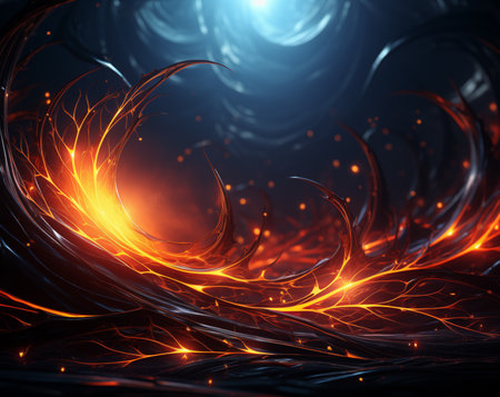 Abstract fractal. Fractal art background for creative design. Decoration for wallpaper, desktop, poster, cover booklet. Print for clothes, t-shirt. Creative illustration for designの素材