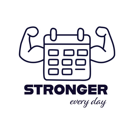 Motivational Workout Quote to Boost Fitness. Gym Inspiration &amp; Fitness Motivationのイラスト素材