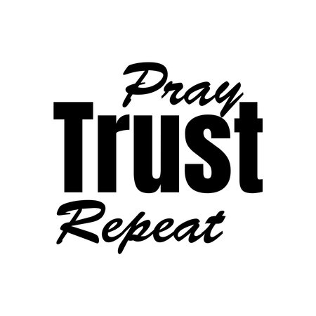 Biblical Phrase, Christian typography for banner, poster, photo overlay, apparel designのイラスト素材