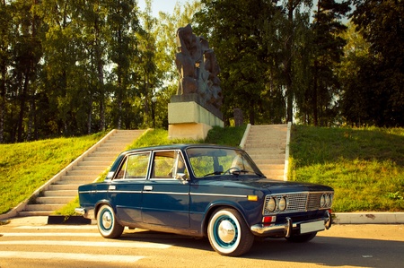 Old Soviet car Lada 1600のeditorial素材