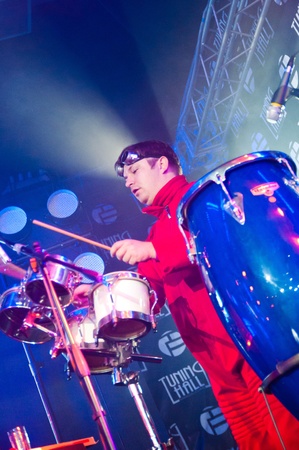Roman Korzhov (DJ Kordj). PPK concert Tuning Hall in Moscow.  December 4, 2011のeditorial素材