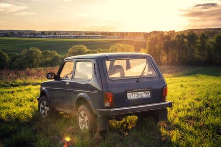 Soviet and Russian SUV Lada Niva (VAZ 2121/21214) Moskow, Russia. 05-11-2018