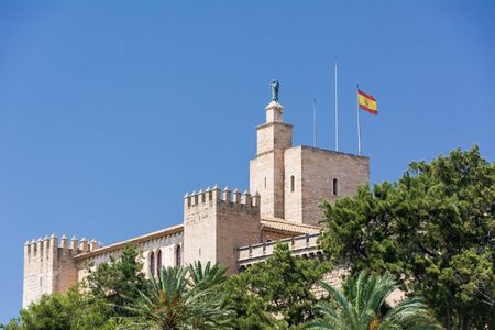 Palma de Mallorca, Balearic Islands, Spain - July 21, 2013: Royal Palace of La Almudaina (Palacio Real de La Almudaina)のeditorial素材