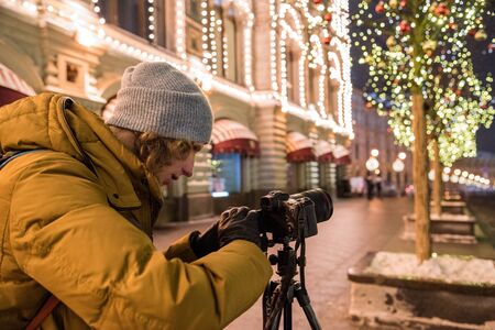 Red Square, Moscow, Russia - December 29, 2018: Canon EOS Rのeditorial素材