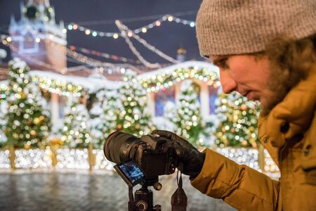 Red Square, Moscow, Russia - December 29, 2018: Canon EOS Rのeditorial素材