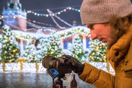 Red Square, Moscow, Russia - December 29, 2018: Canon EOS Rのeditorial素材