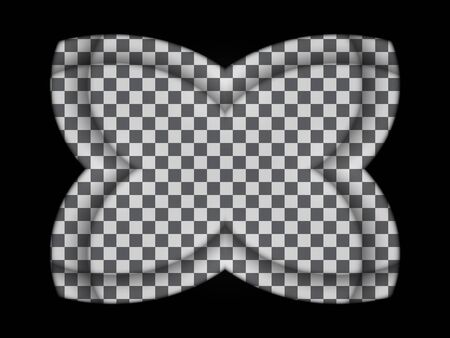 Butterfly of black and white squares icon, vector illustration.のイラスト素材