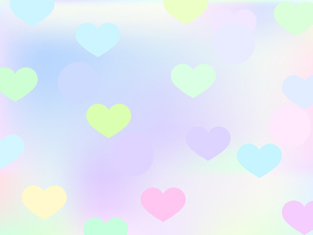 Background love hearts on Valentine's Dayのイラスト素材