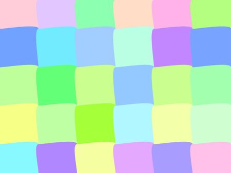 colorful background squares semicircularのイラスト素材