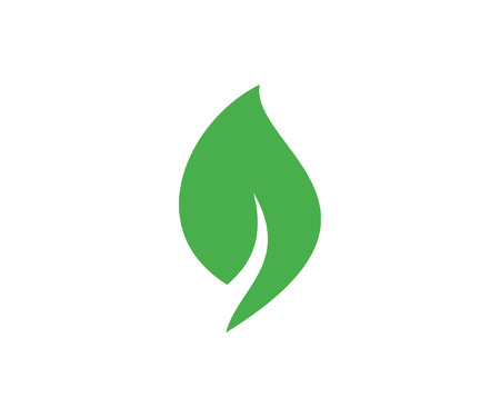 LEAF LOGO VECTORのイラスト素材