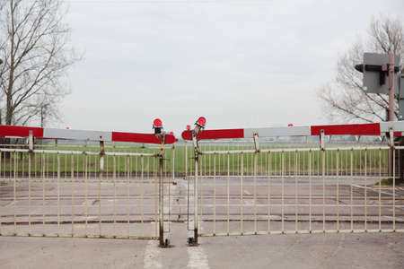 A level crossingの写真素材