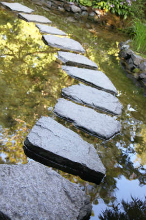 Stepping stonesの写真素材