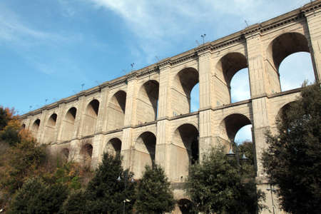 The bridge in Ariccia, Lazioの写真素材