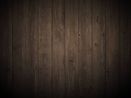 Old dark wood texture background with natural pattern on the surfaceの写真素材