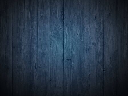 Old dark blue wood texture background with natural pattern on the surfaceの写真素材