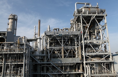 industrial oil refinery facility