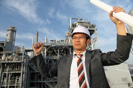 engineer of oil refineryの写真素材