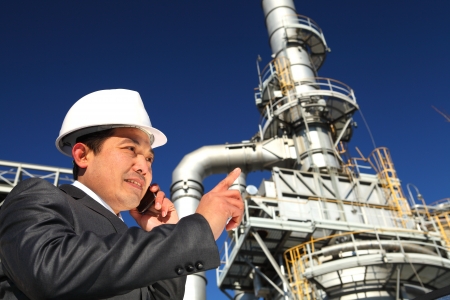 industrial engineer communicate via mobile phone industrial engineer communicate via mobile phone