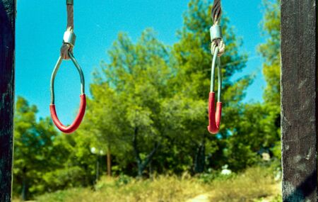 gymnastic rings Playgroundの写真素材