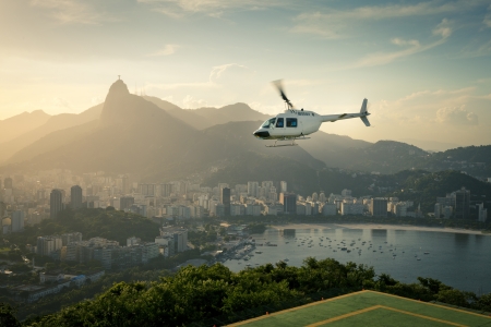 Rio de Janeiro Helicopterの写真素材