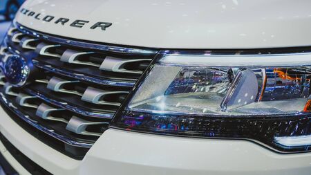 HO CHI MINH / VIETNAM, 04 AUG 2017 - Cars on display at Vietnam motor Show 2017のeditorial素材