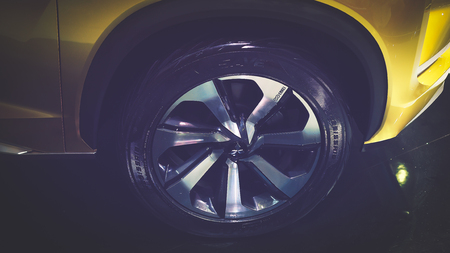 HO CHI MINH / VIETNAM, 04 AUG 2017 - Suzuki MX Concept car on display at Vietnam motor Show 2017のeditorial素材