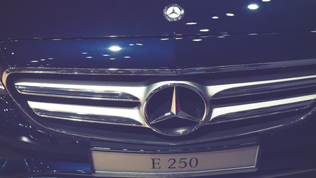 HO CHI MINH / VIETNAM, 04 AUG 2017 - Cars on display at Vietnam motor Show 2017のeditorial素材