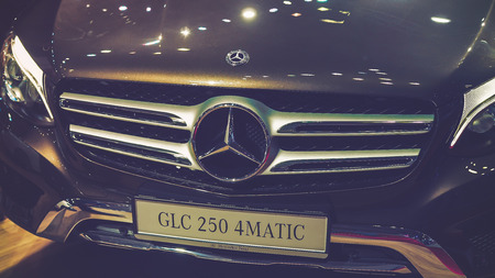 HO CHI MINH / VIETNAM, 04 AUG 2017 - Cars on display at Vietnam motor Show 2017のeditorial素材