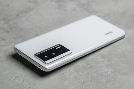 New Apple iPhone 11 Pro on grey background