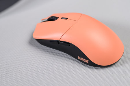 Apple Computers mouse on display at The 30th Thailand International Motor Expo 2015 in Bangkok.のeditorial素材