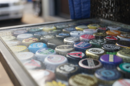 miniature for beer bottle coverのeditorial素材