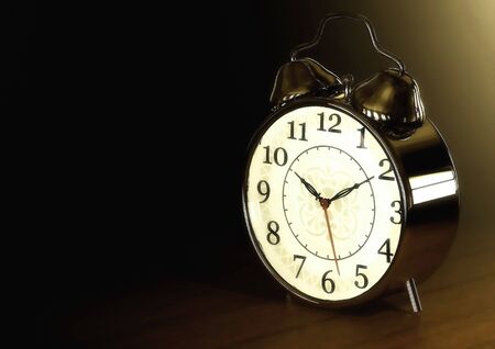 Retro style old clockの写真素材