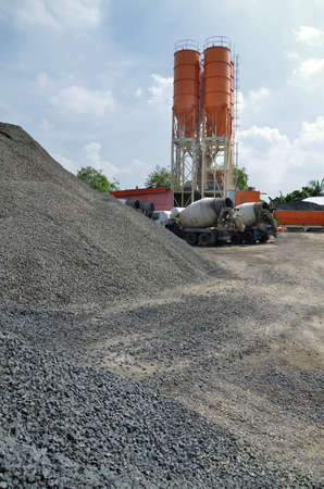 A view of construction yardのeditorial素材